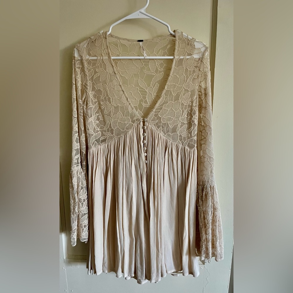 Embroidered Free People Blouse